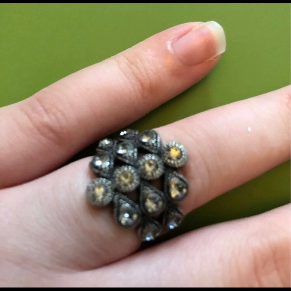 Silver Rhinestone Ring - Picture 2 of 2